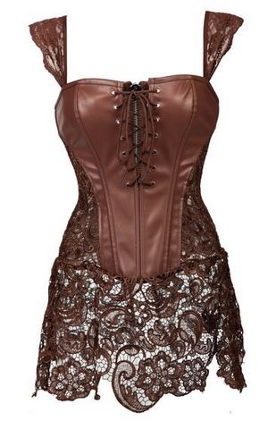 F66361 sexy Steampunk overbust corset